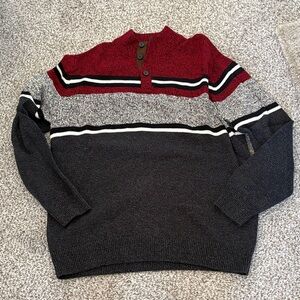 Chaps Men's Crewneck Sweater - Red, Gray, Black